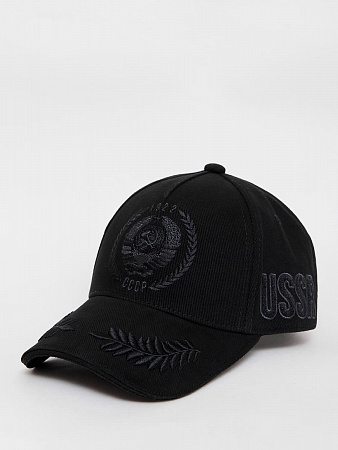 Бейсболка "СССР" Black edition, 100% хлопок